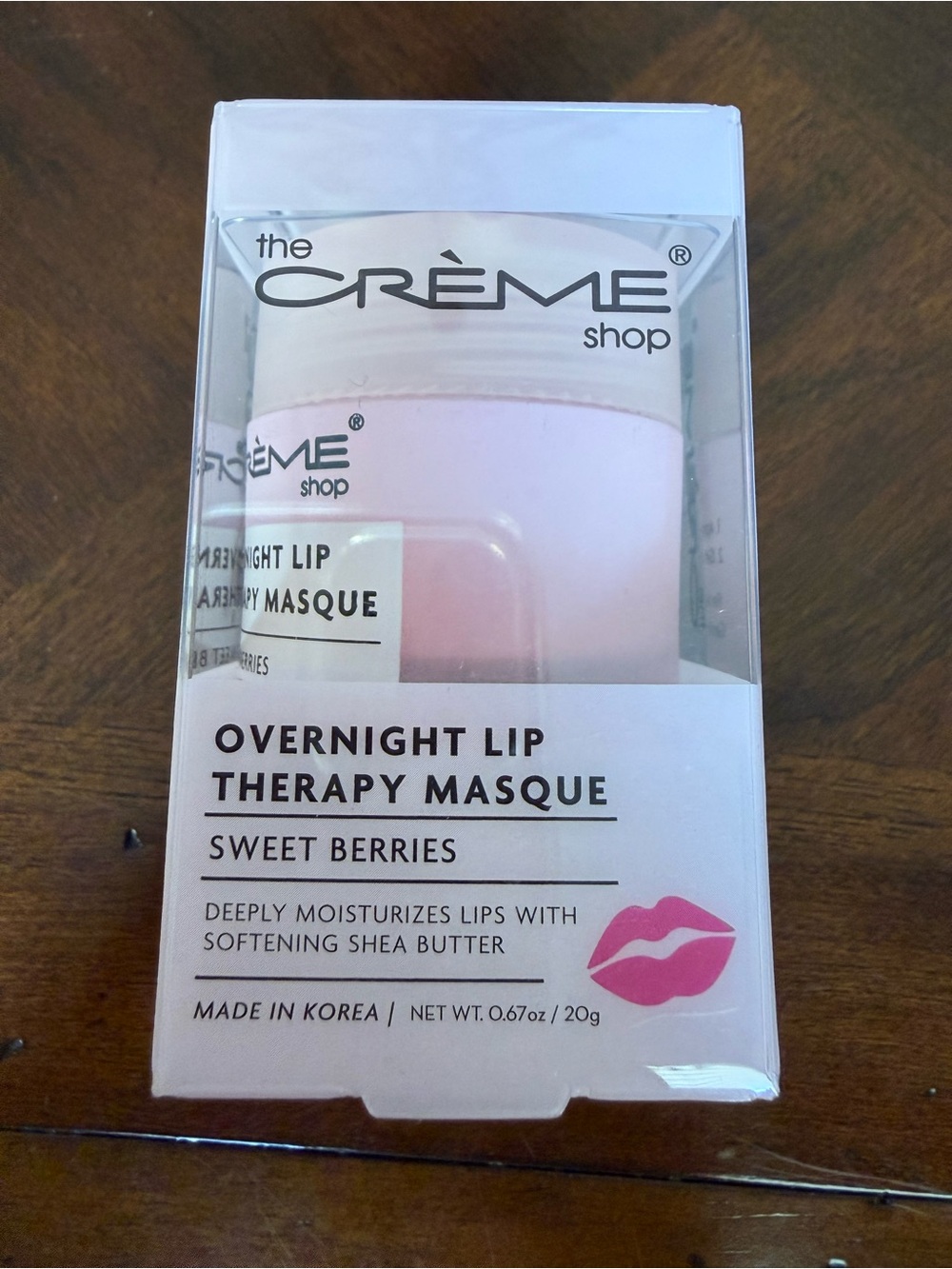 The Crème Shop Overnight Lip Therapy Masque - Sweet Berries (Pink)
